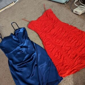 Windsor Blue and Red Mini Dresses